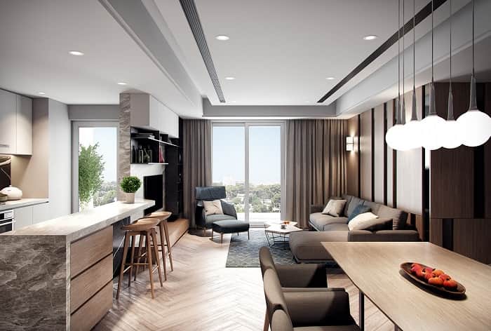 thiết kế căn hộ phong cách minimalism