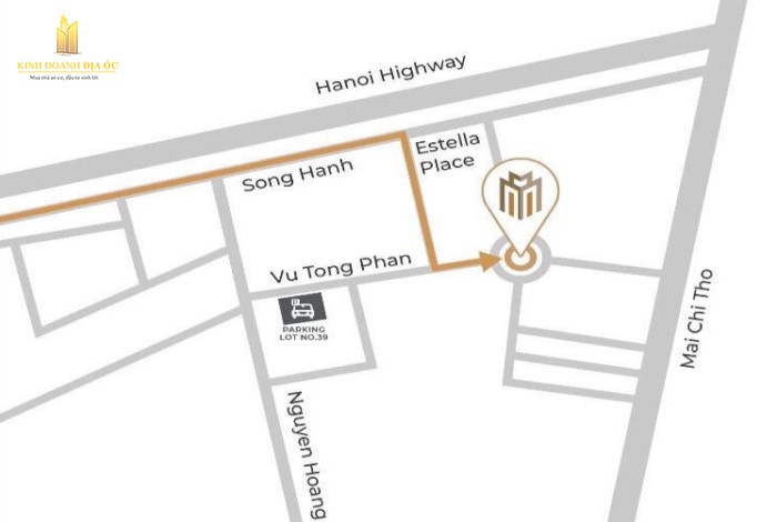 đường đến nhà mẫu masteri centre point