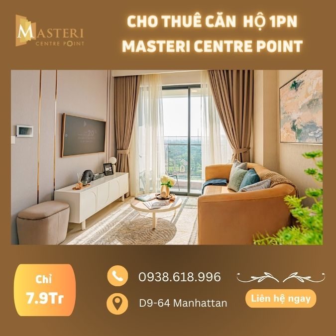 Cho thue can ho 1pn masteri centre point